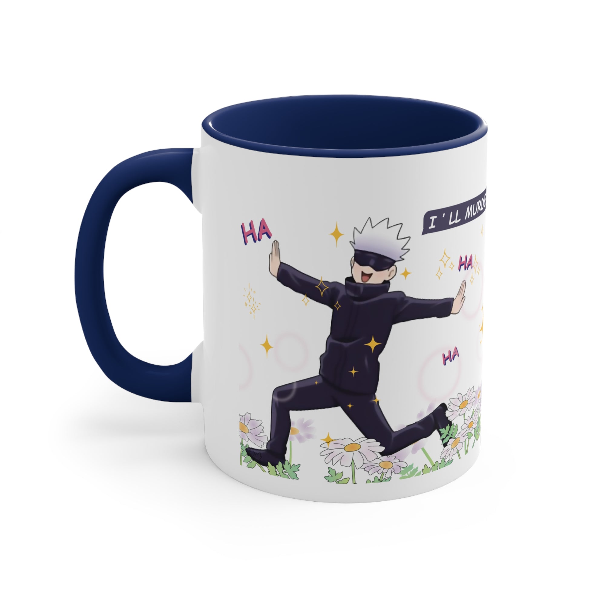 Gojo satoru, domain expansion, gojo mug, gojo anime merchandise, gojo art, gojo ill murder you, anime mug, anime merchandise, jujutsu kaisen merch, jjk merch, jjk mug, catoru mug