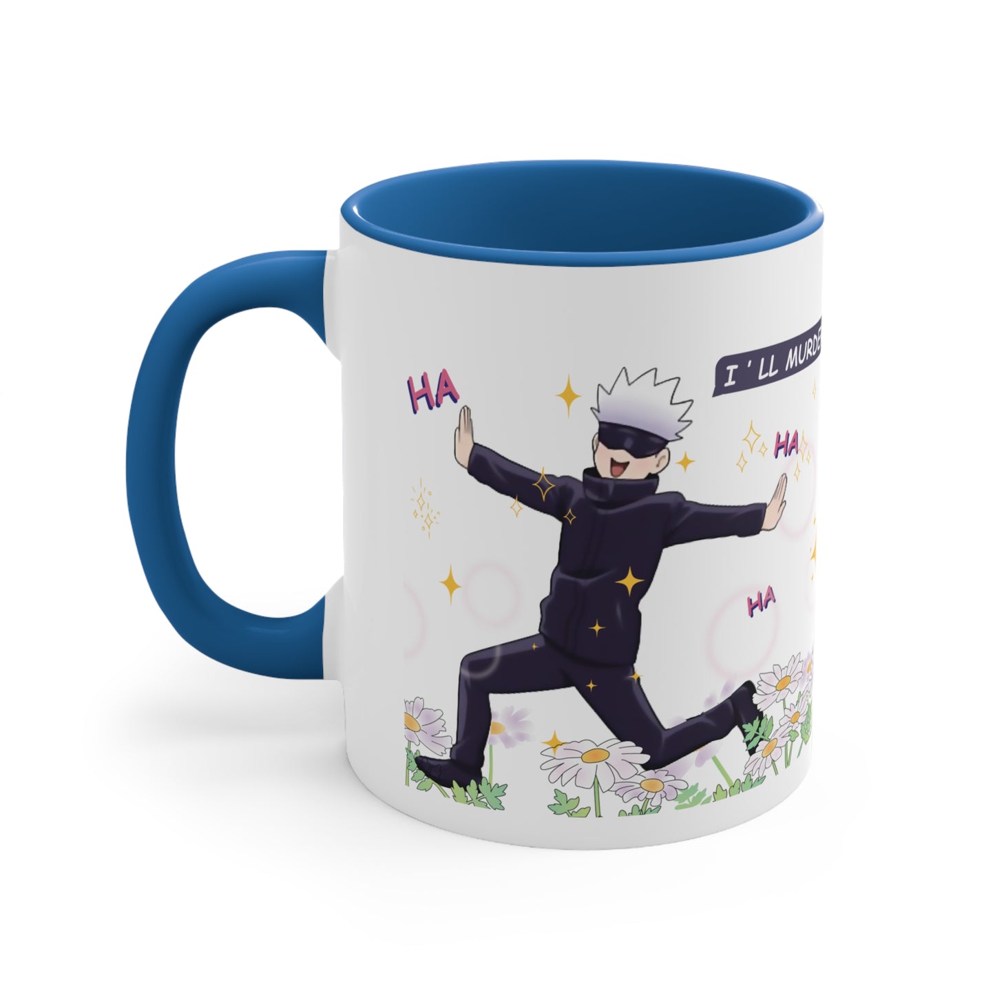 Gojo satoru, domain expansion, gojo mug, gojo anime merchandise, gojo art, gojo ill murder you, anime mug, anime merchandise, jujutsu kaisen merch, jjk merch, jjk mug, catoru mug