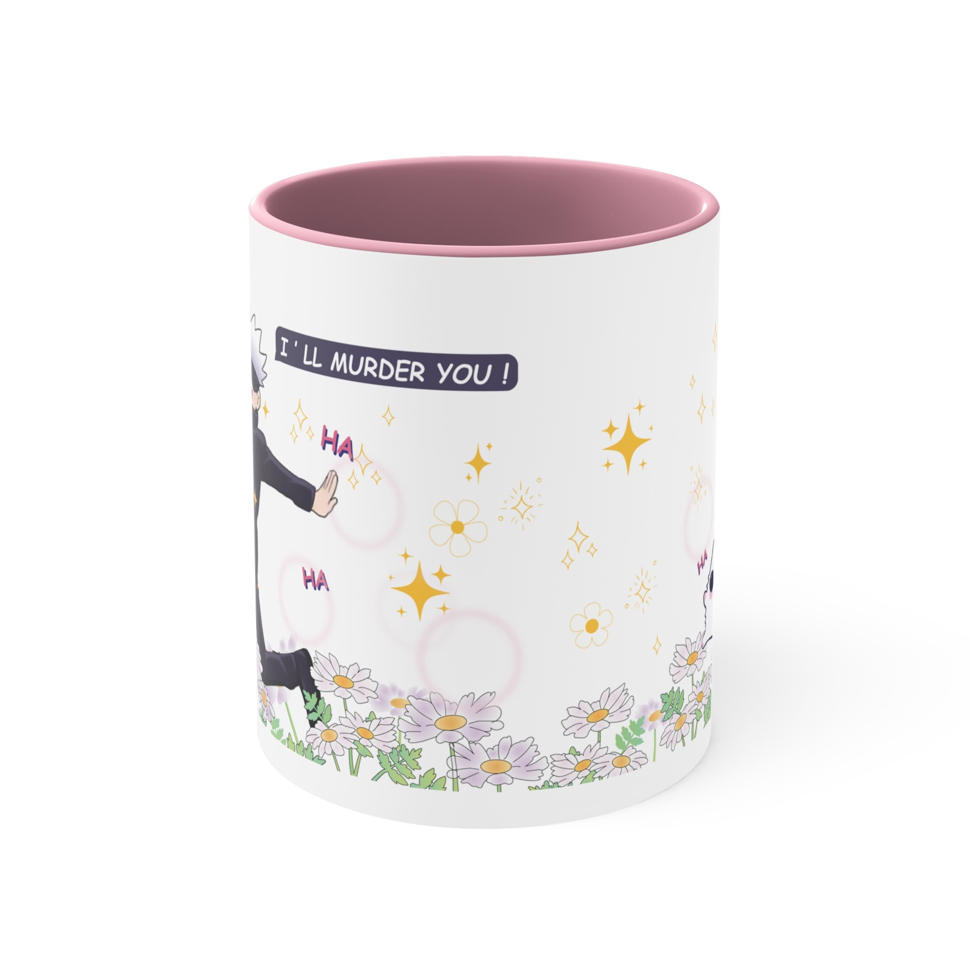 Gojo satoru, domain expansion, gojo mug, gojo anime merchandise, gojo art, gojo ill murder you, anime mug, anime merchandise, jujutsu kaisen merch, jjk merch, jjk mug, catoru mug