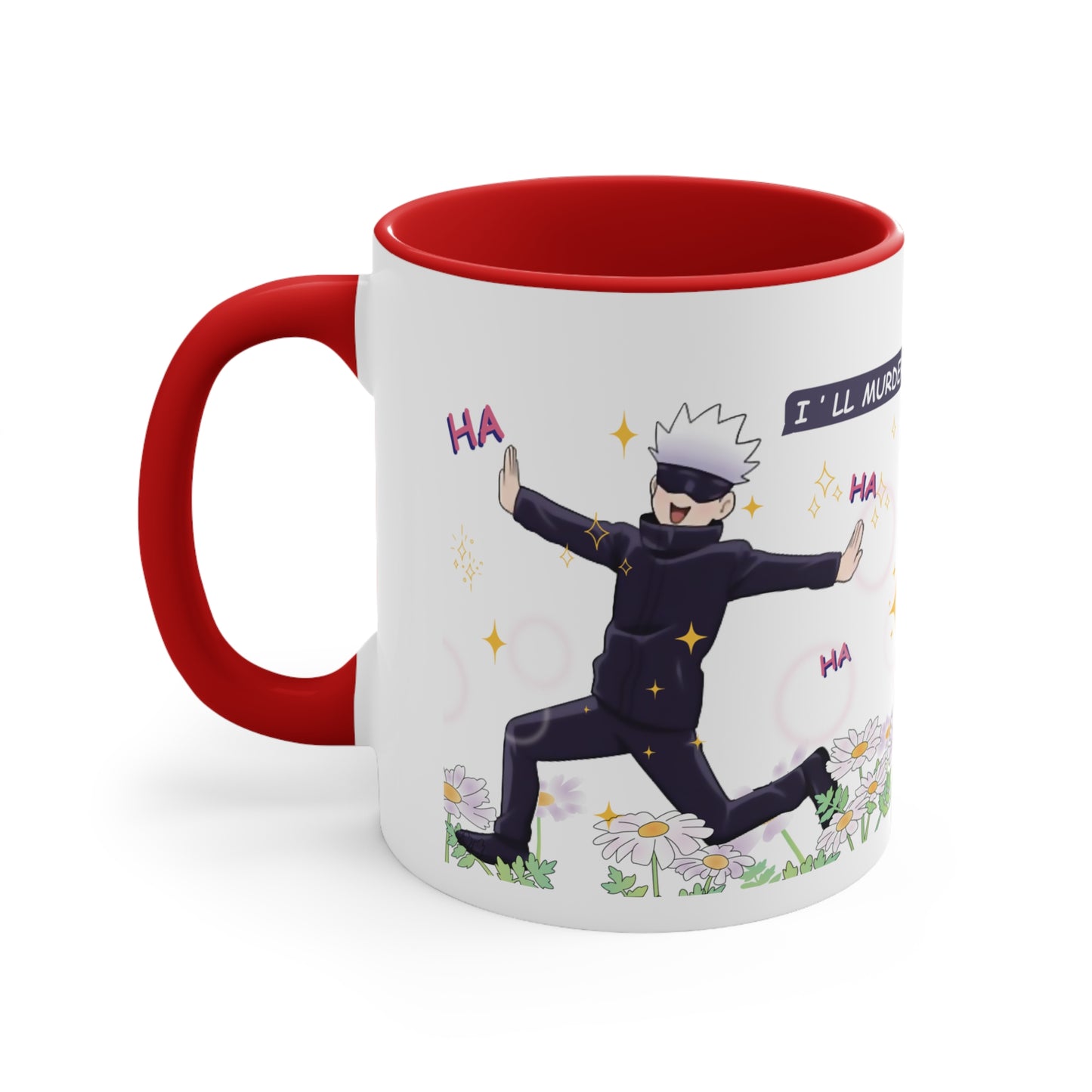 Gojo satoru, domain expansion, gojo mug, gojo anime merchandise, gojo art, gojo ill murder you, anime mug, anime merchandise, jujutsu kaisen merch, jjk merch, jjk mug, catoru mug
