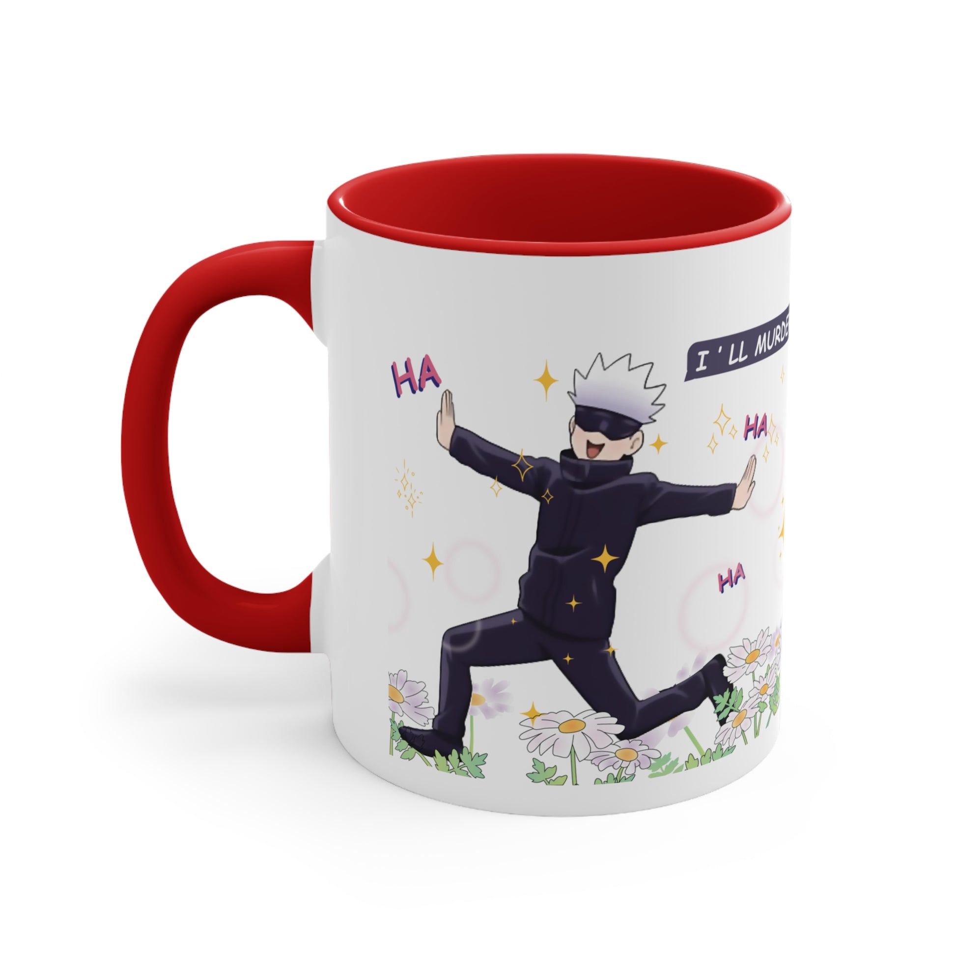 Gojo satoru, domain expansion, gojo mug, gojo anime merchandise, gojo art, gojo ill murder you, anime mug, anime merchandise, jujutsu kaisen merch, jjk merch, jjk mug, catoru mug