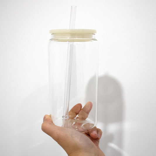 Clear 16oz Sublimation Libbey Glass Tumbler