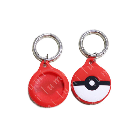 Image of a Pokeball Airtag Keychain, a stylish and functional accessory for Pokémon enthusiasts.