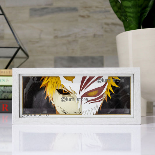 Ichigo Kurosaki, Zangetsu, Bankai, Ichigo 3D lightbox, Bleach anime merchandise, Ichigo art, Zangetsu art