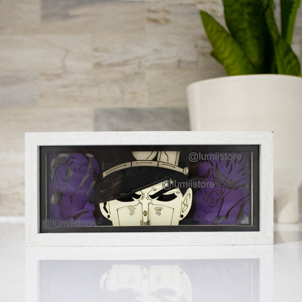 Jotaro Kujo from Jojo's Bizarre Adventure, jojo merch, anime merch, jotaro merch, jotaro lightbox, anime lightbox