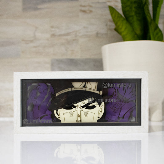 Jotaro Kujo from Jojo's Bizarre Adventure, jojo merch, anime merch, jotaro merch, jotaro lightbox, anime lightbox