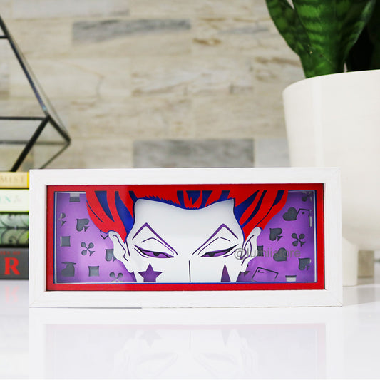 Hisoka from Hunter x Hunter, hxh fan, hxh merch, hisoka merch, hisoka lightbox, hisoka light, gon, killua, hxh light, anime light, anime, anime lightbox, anime fan, anime merch, anime gift, hisoka gift, hxh gift