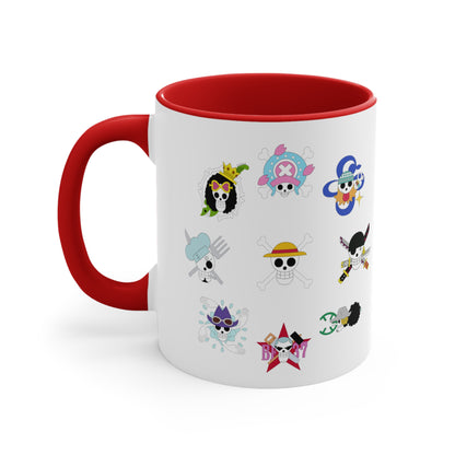 One Piece Skulls 11oz Coffee Mug | Straw Hat Crew