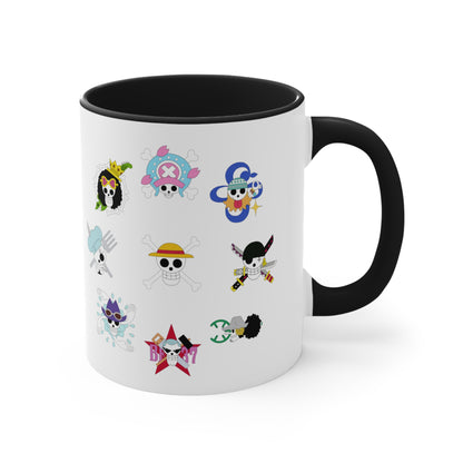 One Piece Skulls 11oz Coffee Mug | Straw Hat Crew