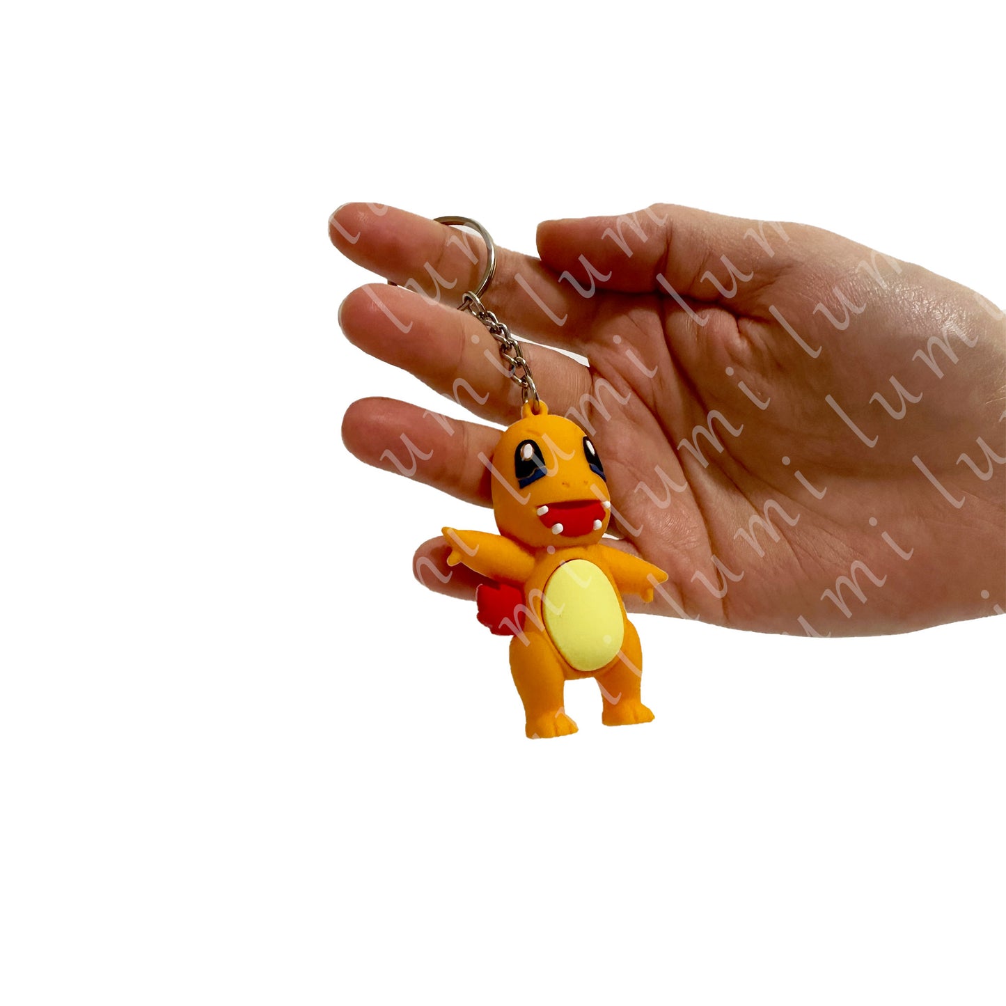 Image of a cute Charmandar Keychain, a perfect Pokémon-inspired accessory for your keys.