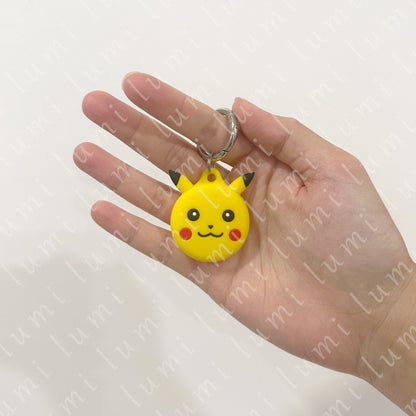 Image of a Pikachu Airtag Keychain Holder, a stylish and functional accessory for Pokémon enthusiasts.