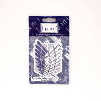 Air freshener featuring the Scout Regiment symbol from Attack on Titan