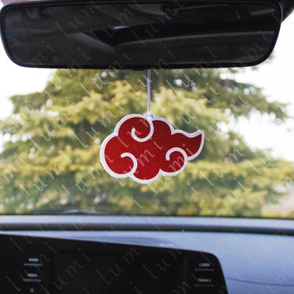 Akatsuki air freshener is a car accessory that not only adds a refreshing scent to your car, but also displays the iconic red cloud logo of the Akatsuki organization from the popular anime series Naruto. This is especially useful for people with visual impairment as they can easily identify the air freshener and enjoy its long-lasting fragrance.